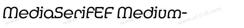 MediaSerifEF Medium字体转换